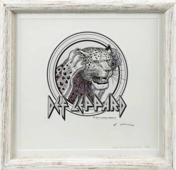 DENNIS LARKINS DEF LEPPARD T-SHIRT ARTWORK