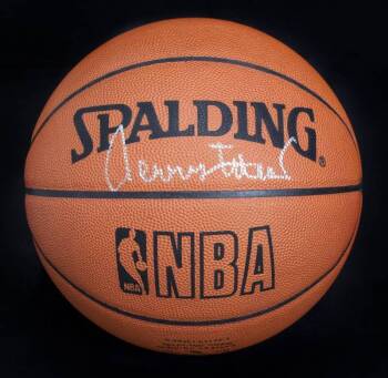 JERRY WEST SIGNED BASKETBALL