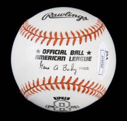 CAL RIPKEN JR. SIGNED CONSECUTIVE GAMES PLAYED STREAK COMMEMORATIVE BASEBALL - 2