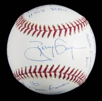 TONY GWYNN SIGNED AND MULTI-INSCRIBED LIMITED EDITION STAT BALL BASEBALL