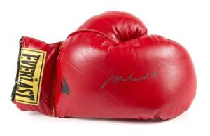 MUHAMMAD ALI SIGNED BOXING GLOVE WITH DISPLAY