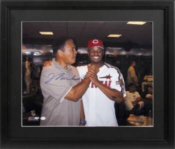 MUHAMMAD ALI SIGNED PHOTOGRAPH WITH KEN GRIFFEY JR.