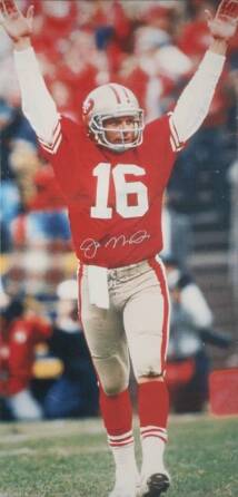 JOE MONTANA SIGNED LARGE CANVAS