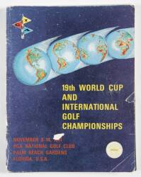 JACK NICKLAUS, LEE TREVINO AND GARY PLAYER MULTI-SIGNED 1971 WORLD CUP OF GOLF PROGRAM - 2