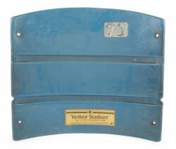 ORIGINAL SEAT BACK FROM YANKEE STADIUM SEAT NUMBER 23