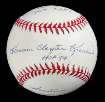 HARMON KILLEBREW SIGNED AND MULTI-INSCRIBED LIMITED EDITION STAT BALL BASEBALL