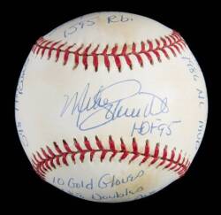 MIKE SCHMIDT SIGNED AND MULTI-INSCRIBED LIMITED EDITION STAT BALL BASEBALL