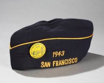 WOOL GARRISON CAP, SAN FRANCISCO 1943