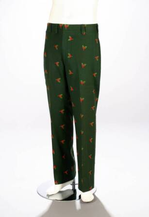 GREEN WOOL CHRISTMAS PANTS