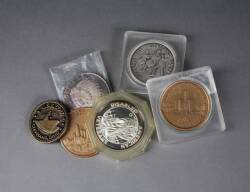 COLLECTION OF CIVIC AND MILIATARY COINS