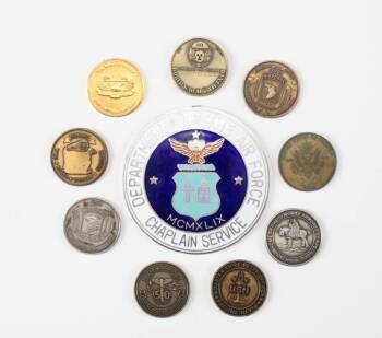 COLLECTION OF MILITARY AND CIVILIAN MEDALLIONS