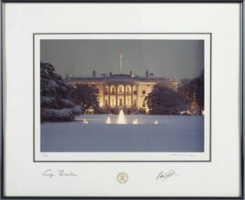 "THE WHITE HOUSE DURING AN EVENING STORM" PHOTOGRA