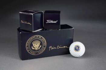 BILL CLINTON GOLF BALLS