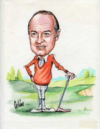 BOB HOPE CARICATURE BY "COLLINS"