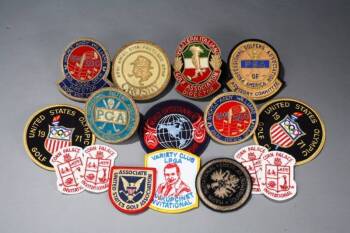 COLLECTION OF GOLF BADGES