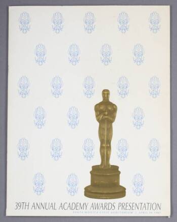 39TH ANNUAL ACADEMY AWARDS PROGRAM