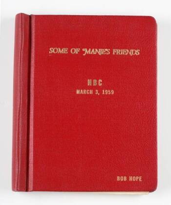 SCRIPT FOR "SOME OF MANIE'S FRIENDS"