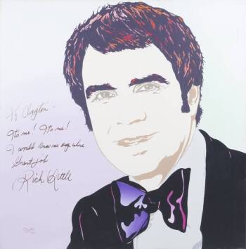 RICH LITTLE SIGNED CLAYTON LEFEVRE PAINTING