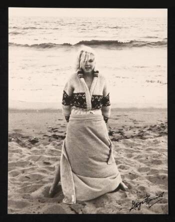 GEORGE BARRIS SIGNED MARILYN MONROE PHOTOGRAPH