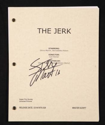 STEVE MARTIN SIGNED SCRIPT