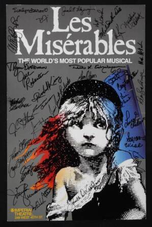 LES MISERABLES SIGNED LOBBY CARD