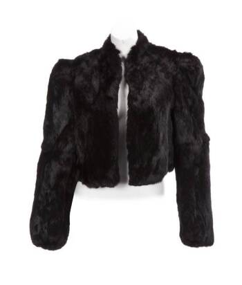 PAULETTE GODDARD RABBIT FUR JACKET