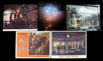 A COLLECTION OF SCI-FI SPACE THEMED LOBBY CARDS