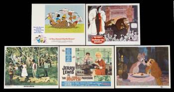 A COLLECTION OF DISNEY THEMED LOBBY CARDS