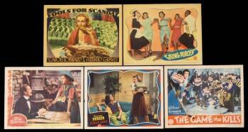 A COLLECTION OF 1930S THEMED LOBBY CARDS - III