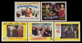 A COLLECTION OF MARILYN MONROE THEMED LOBBY CARDS