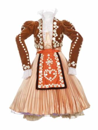 THE TIM CONWAY SHOW ATTRIBUTED PEARLY GIRL COSTUME