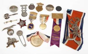 JONATHAN WINTERS COLLECTION OF BADGES AND MEDALS