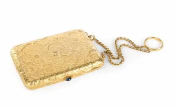 GRETA GARBO 14K GOLD MINAUDIERE