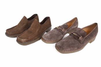 GRETA GARBO BROWN SUEDE SHOES