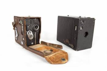 GRETA GARBO TWO VINTAGE BOX CAMERAS