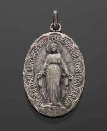 GRETA GARBO VIRGIN MARY MEDALLION