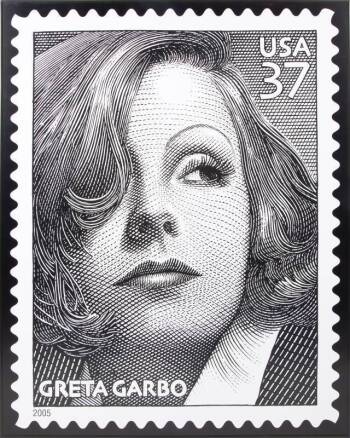 GRETA GARBO 2005 STAMP POSTER