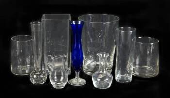 GRETA GARBO ASSORTED GLASS VASES