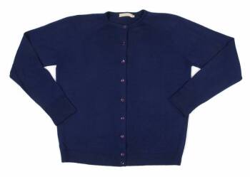 GRETA GARBO NAVY BLUE CARDIGAN SWEATER