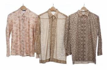 GRETA GARBO PATTERNED BLOUSES