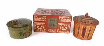GRETA GARBO GROUP OF THREE CONTAINERS
