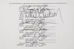 MICHAEL JACKSON SIGNED CONTRACT - 2