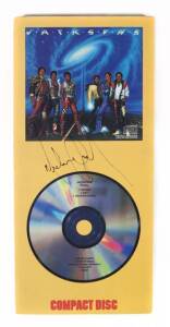 MICHAEL JACKSON SIGNED VICTORY COMPACT DISC