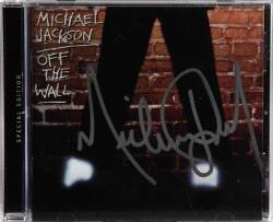 MICHAEL JACKSON SIGNED OFF THE WALL COMPACT DISC