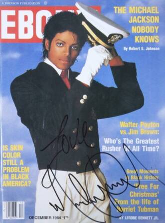 MICHAEL JACKSON SIGNED EBONY MAGAZINE