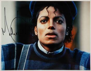 MICHAEL JACKSON SIGNED PHOTOGRAPH