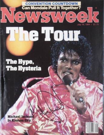 MICHAEL JACKSON SIGNED NEWSWEEK MAGAZINE