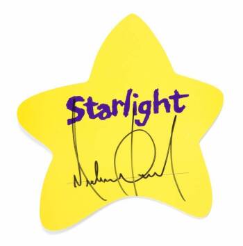 MICHAEL JACKSON SIGNED STARLIGHT FOUNDATION STAR