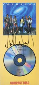 MICHAEL JACKSON SIGNED VICTORY COMPACT DISC SET