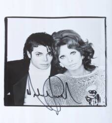 MICHAEL JACKSON SIGNED PHOTOGRAPH